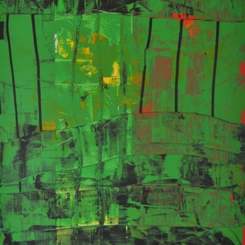 Durchbrochenes Grün 1, 100 x 150 cm