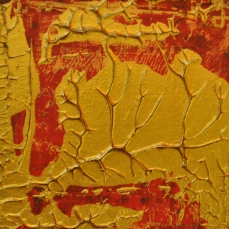 Gold Rot 7, 30 x 30 cm